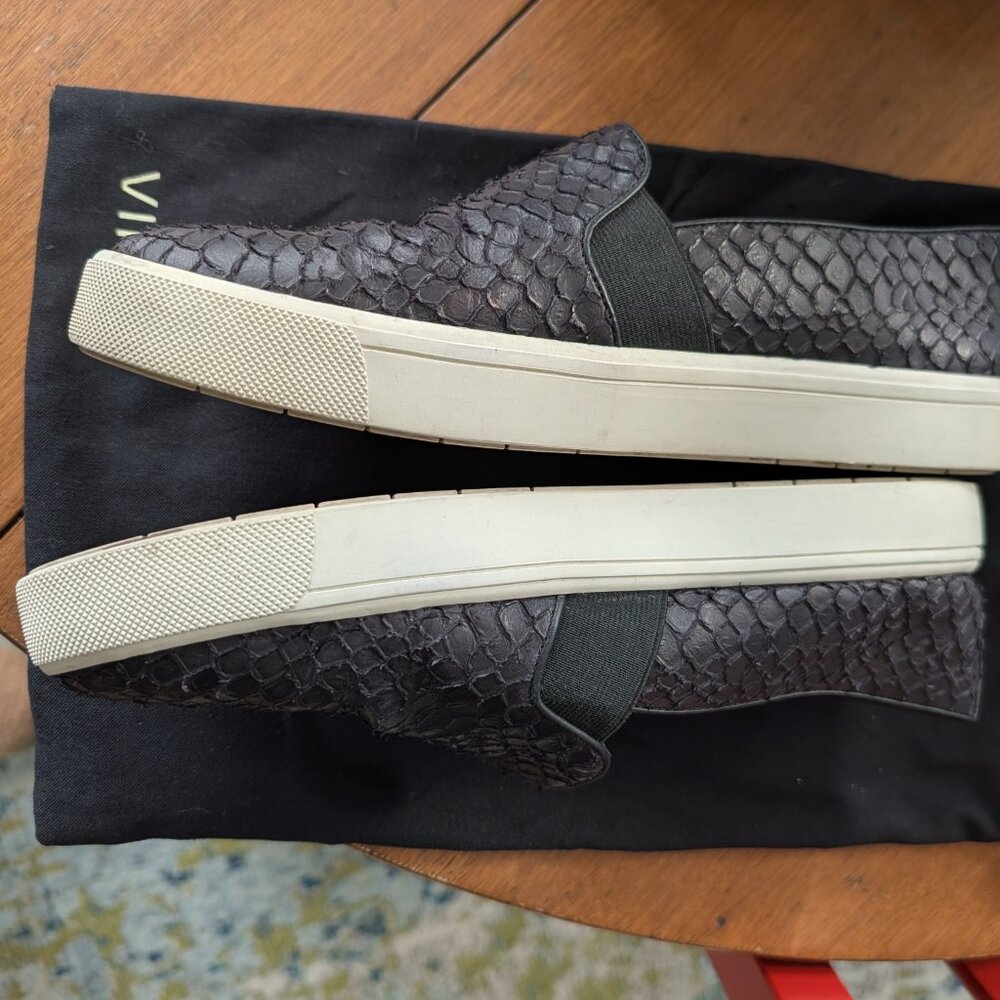 VINCE Berlin Python Embossed Slip-On Sneaker LIKE… - image 2